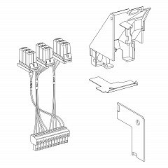 AD:Control unit Micrologic X wiring kit W/O AAF - for MTZ 24V - spare part