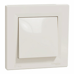 Asfora - 1P stikalo - 10 AX brez vijačna priklj., IP44 krem