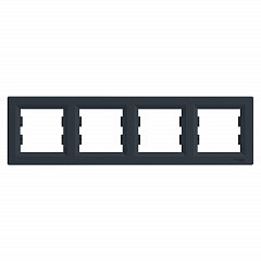 Asfora - Okvir 4 el. hor. antracit