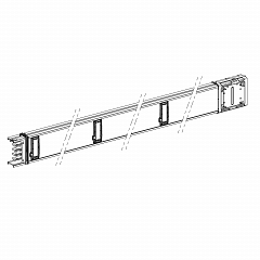 Canalis KSA - ravni distrib. el. - 160 A - 6 vt. pr. zaš. - 3L + N + PE - 3 m