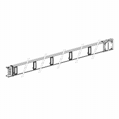 Canalis KSA - ravni distrib. el. - 400 A - 10 priklj. - 3L + N + PE - 5 m