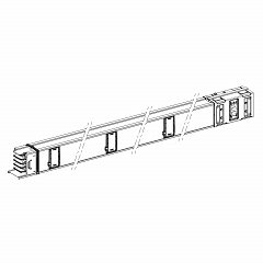 Canalis KSA - ravni distrib. el. - 630 A - 6 priključkov - 3L + N + PE - 3 m