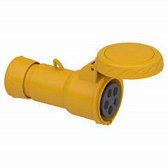 Gnezdna vtičnica PratiKa - ravna - 16 A - 3P + N + E - 100 do 130 V AC - IP67