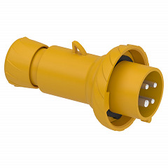 Gnezdni vtič PratiKa - raven - 16 A - 3P + E - 100 do 130 V AC - IP67