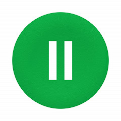 Nalepka za tipke z ravno montažo, zelena, II