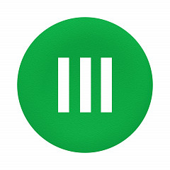 Nalepka za tipke z ravno montažo, zelena, III