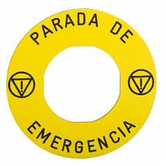 rumena pl. z legendo parada de emergencia, 60 mm premera za uporabo z zbz3605