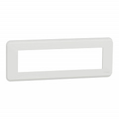 Unica - dekorativni okvir - enojni - 8 modulov - bela