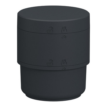 osnovni modul XVB7 z adapterjem in pokrovom, siv, O 70 mm; 24 V AC/DC