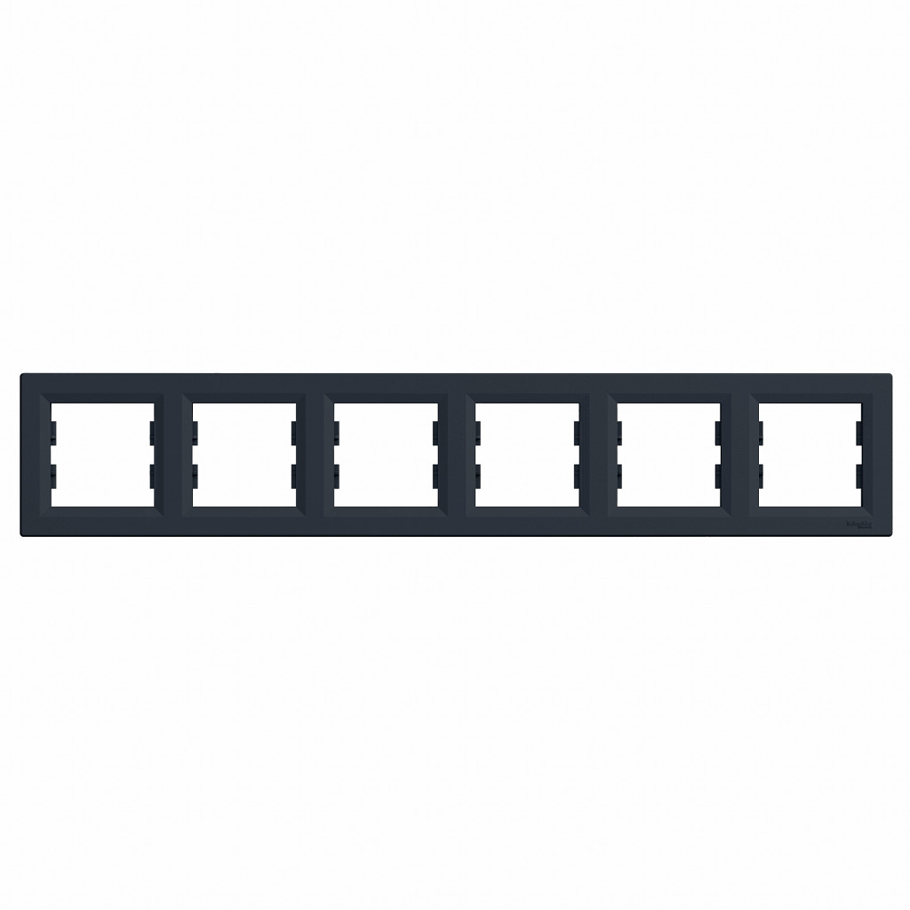 Asfora - Okvir 6 el. hor. antracit