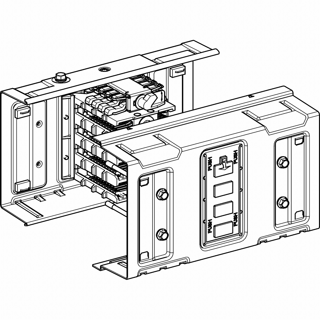 Canalis KSA - električna in mehanska spojna enota - 630 A