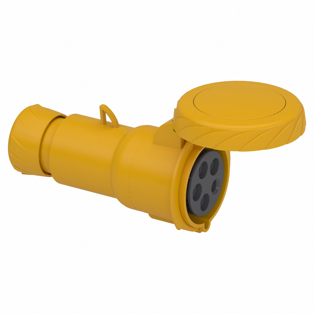 Gnezdna vtičnica PratiKa - ravna - 32 A - 3P + N + E - 100 do 130 V AC - IP67