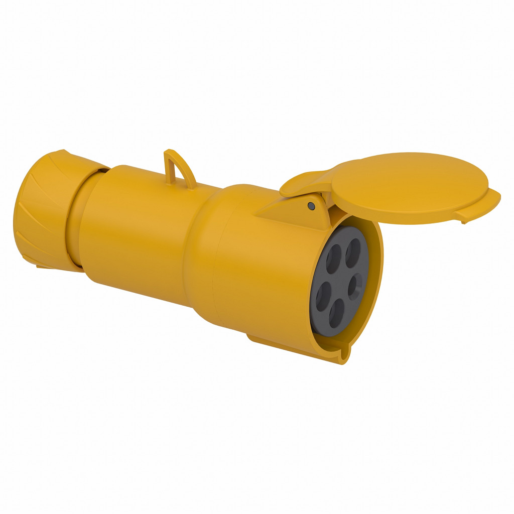 Gnezdna vtičnica PratiKa - ravna - 32 A - 3P + N + E - 100 do 130 V AC - IP44