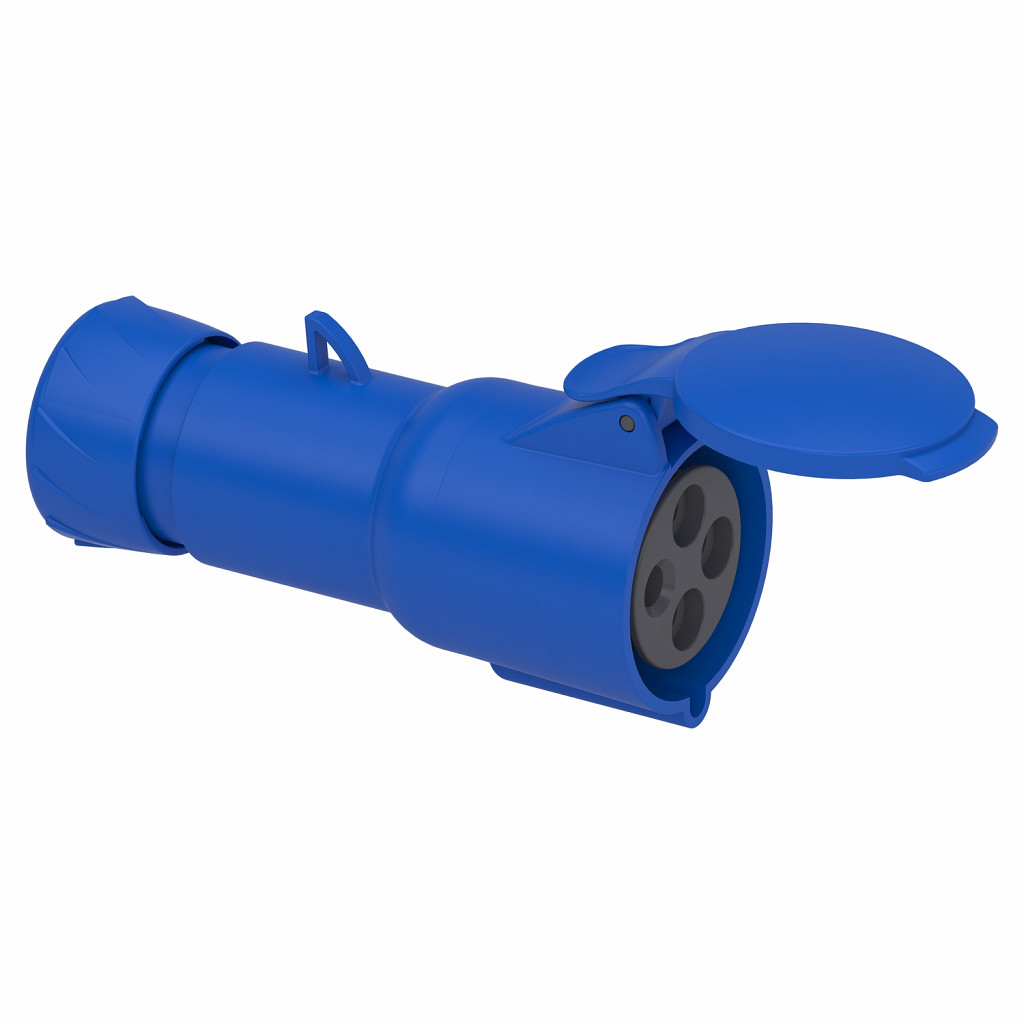 Gnezdna vtičnica PratiKa - ravna - 32 A - 3P + E - 200 do 250 V AC - IP44