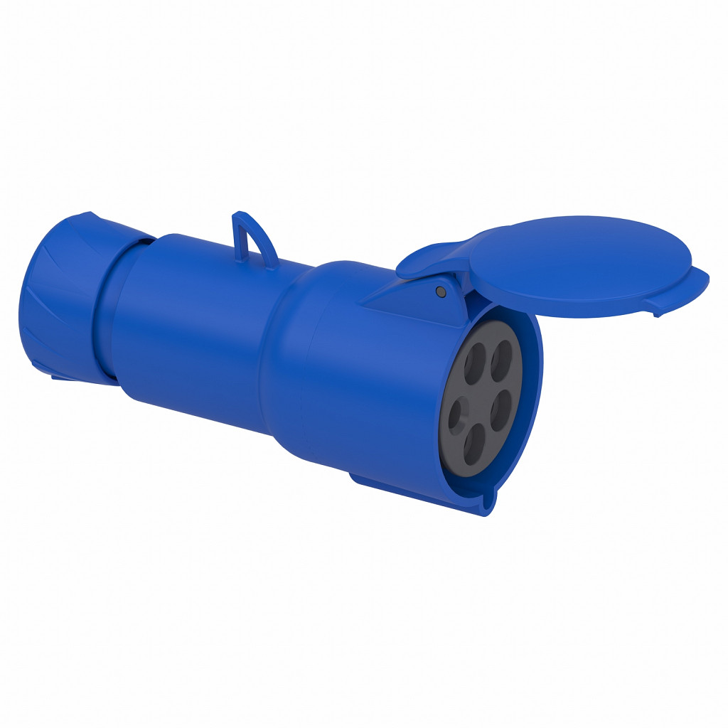 Gnezdna vtičnica PratiKa - ravna - 32 A - 3P + N + E - 200 do 250 V AC - IP44