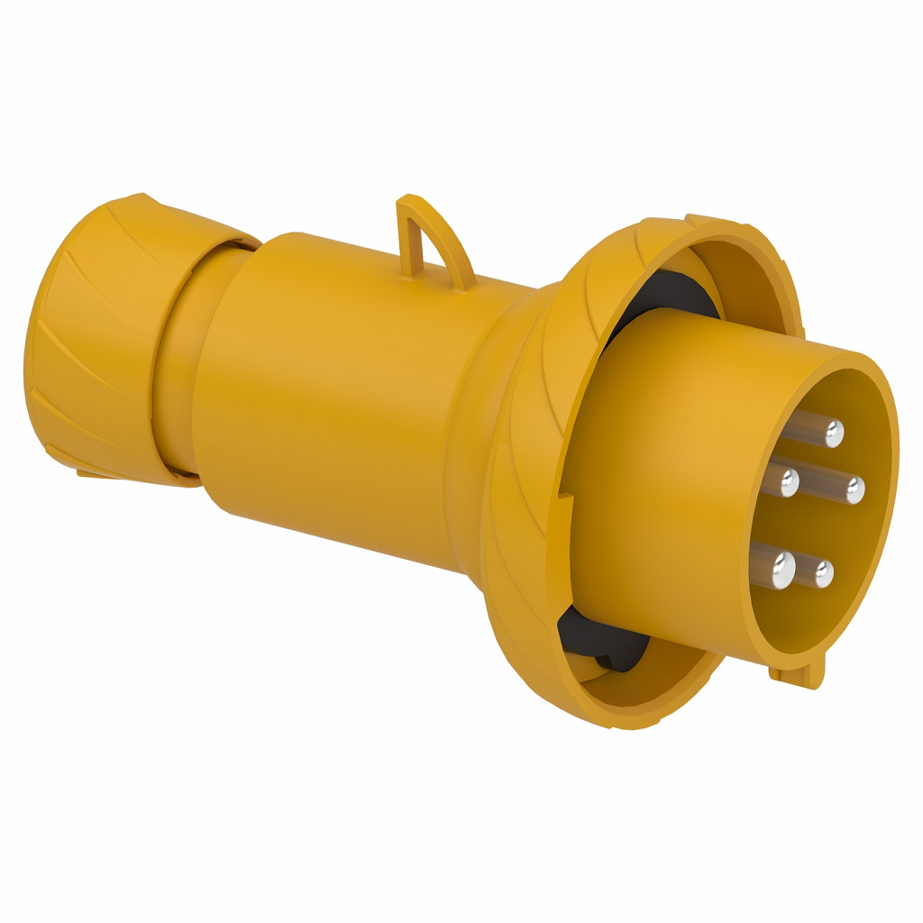 Gnezdni vtič PratiKa - raven - 32 A - 3P + N + E - 100 do 130 V AC - IP67