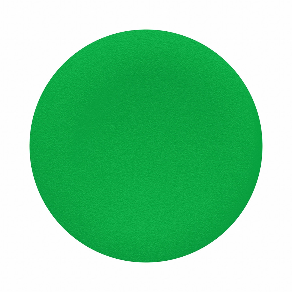 Neoznačen zelen pokrov za krožno podometno tipko O 22