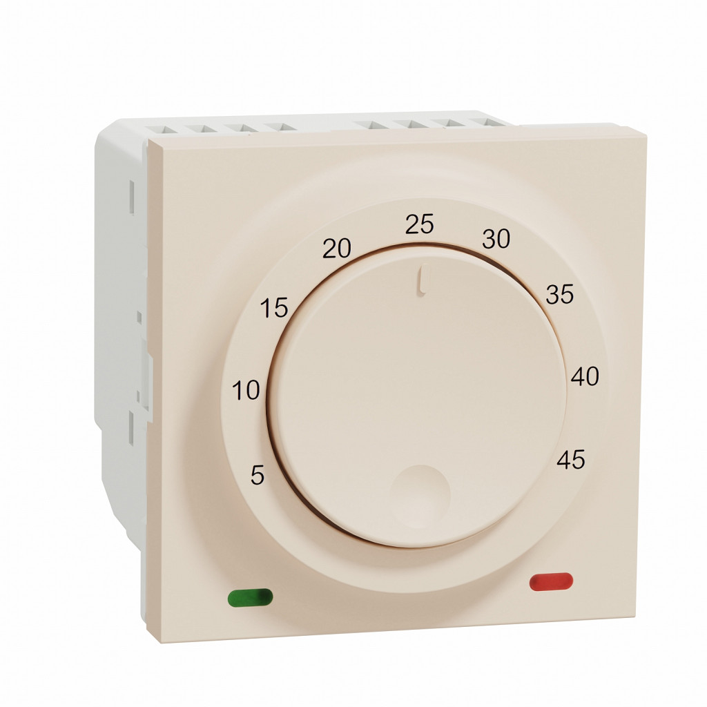 Sobni&nbsp;termostat, 8A, 2 modula, bež