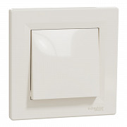 Asfora - 1P menjalno stikalo - 10 AX brez vijačna priklj., krem