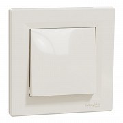 Asfora - križno stikalo - 10 AX brez vijačna prilj., krem