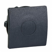 Črn kvadraten pokrivni čep za odprtine O 22