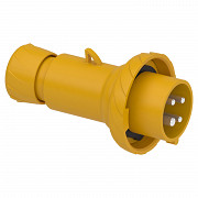 Gnezdni vtič PratiKa - raven - 16 A - 3P + E - 100 do 130 V AC - IP67