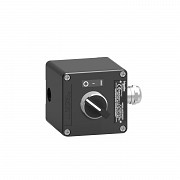 Krmilna postaja - XAW-F - kovinska - 1 NO + 1 NC - črna - vklop-izklop