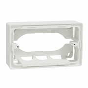 Nadometna doza, Unica, 4 moduli, 4 izbitne odprtine, bela