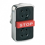 podometni/rdeč štrleč/podometni potisni gumb s tremi glavami O 22 brez pokrova