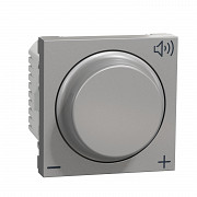Volume control, New Unica, Aluminium