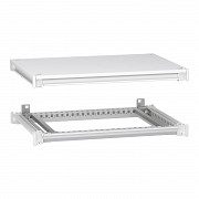 Zgornji in spodnji okvir, PrismaSeT HD, za električno omaro W700 D500mm, streha vključena, RAL9003