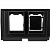 Stikalo za priključke, uni., črno, System M, Artec/Trancent/Antique